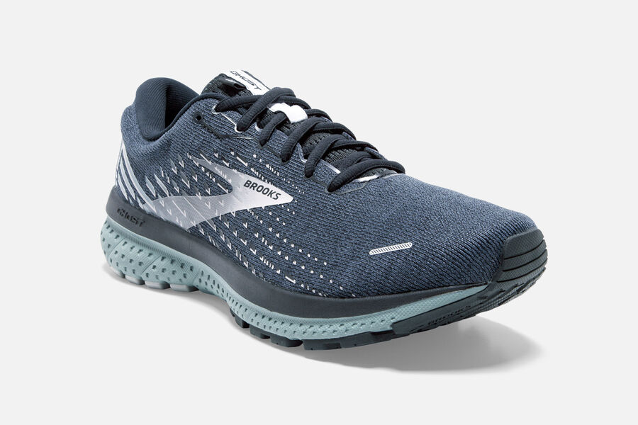 Brooks Running Shoes - Ghost 13 Road Mens - Navy/Grey - CVE-736290